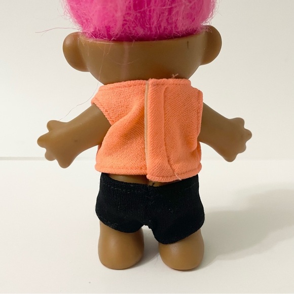 Vintage Russ Troll I Love Biking Pink Hair Doll - Picture 8 of 16